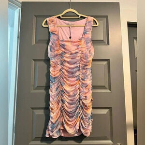 BCBGeneration NWT size large mini dress Tie dye
